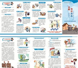 银行宣传折页  五折页图片