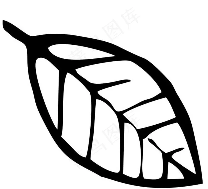 简笔画树叶图片cdr矢量模版下载