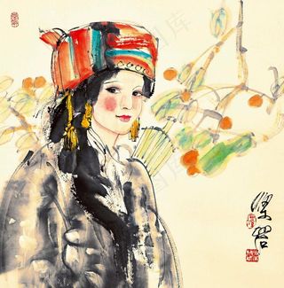 梁岩 少数民族像图片