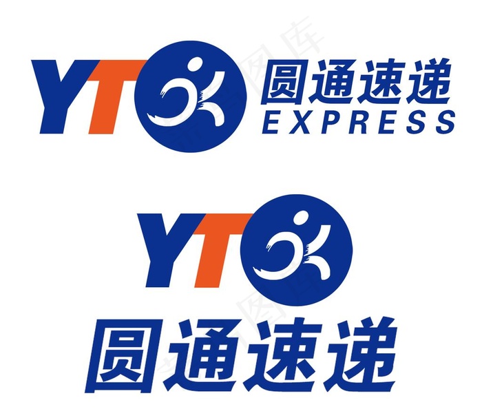 圆通快递图片psd模版下载