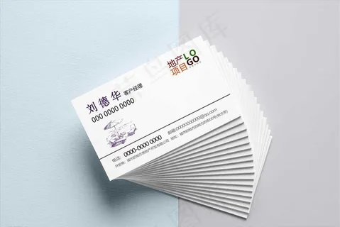 名片样机效果图图片
