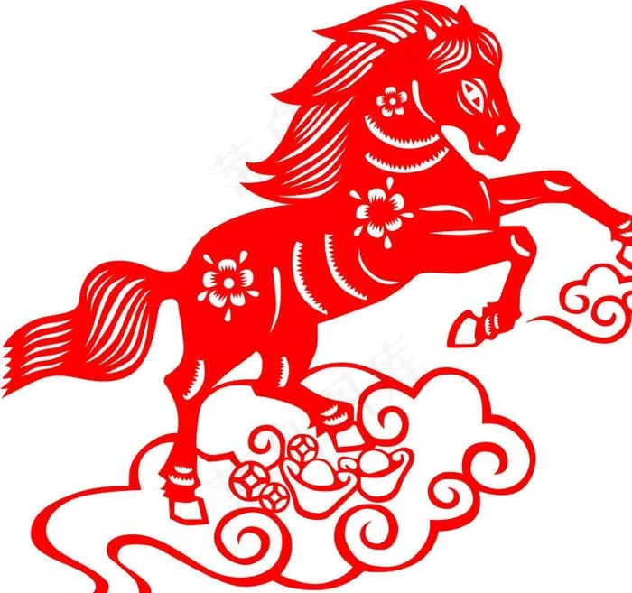 生肖马图片cdr矢量模版下载