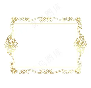 金色证书边框图片