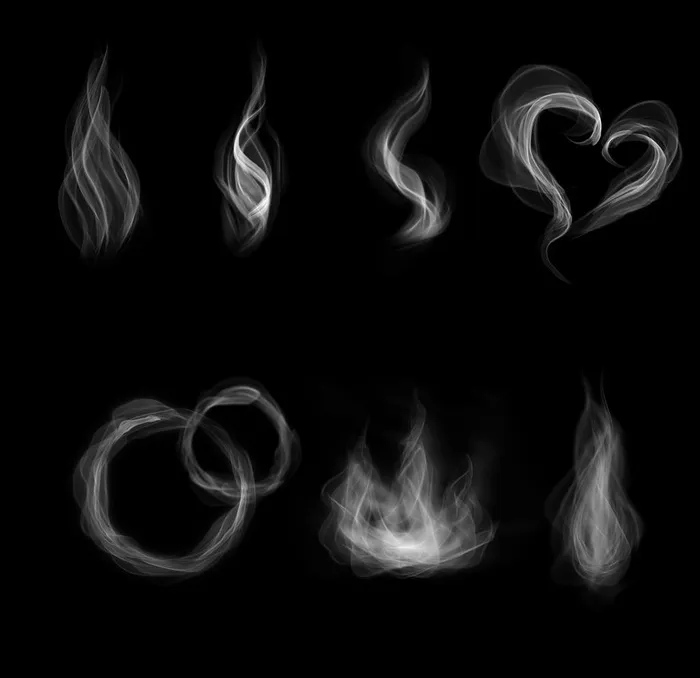 创意蒸汽烟雾图片psd模版下载