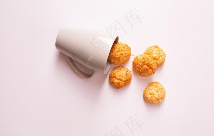 泡芙奶油泡芙烘焙图片