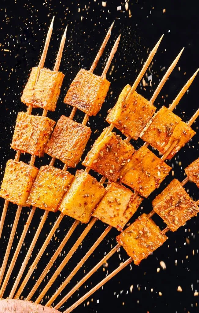 烤鱼豆腐图片
