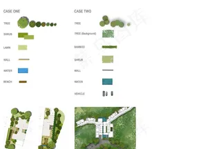 国外色彩景观平面素材图片