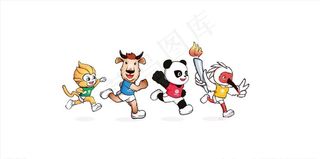 全运会标志卡通形象图片