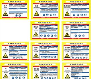 职业病告知牌图片