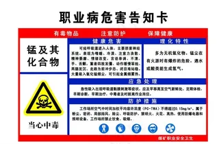 职业病危害告知卡图片