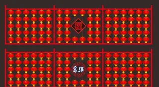 灯笼墙图片