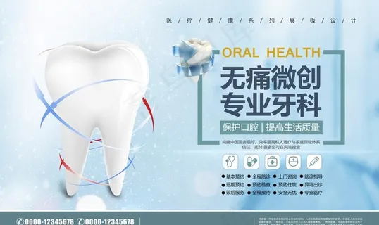 牙齿展板图片