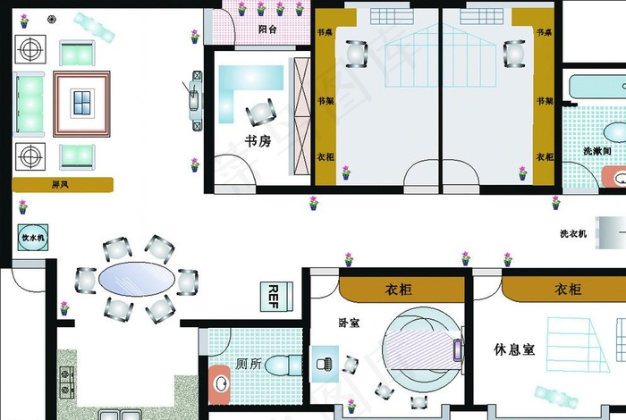 房间平面设计图图片