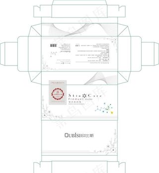 化妆品包装 原液套盒 平面图图片