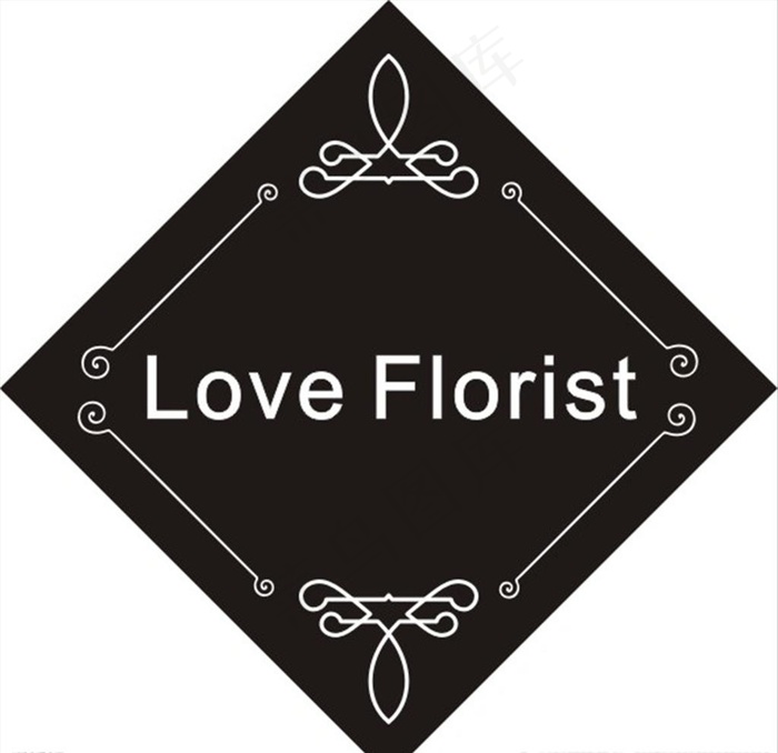 异形 花 白色 字体 背景图片