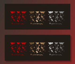 拉丝 2021 新年 橱窗贴图片