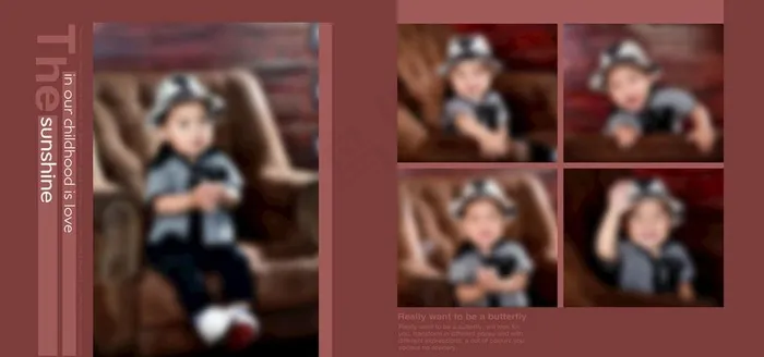 儿童相册 宝宝相册 照片书图片(4000X2000(DPI:254))psd模版下载