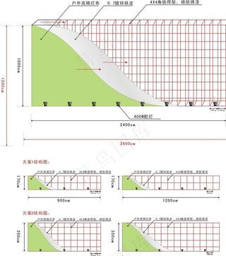 广告牌结构图（未转曲）图片