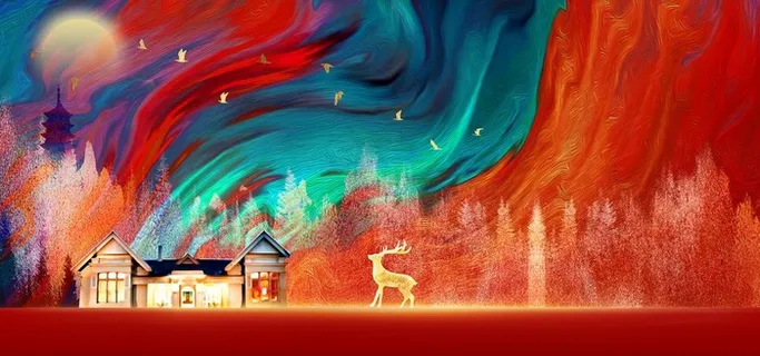 新中式地产图片