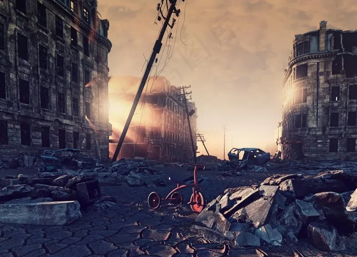 末日废墟图片