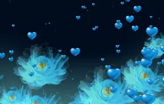 梦幻蓝牡丹图片