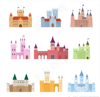 卡通城堡图片