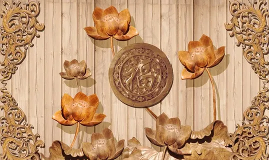 雕刻背景墙图片