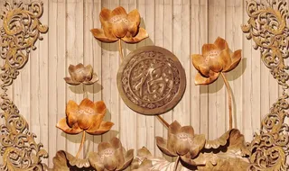 雕刻背景墙图片