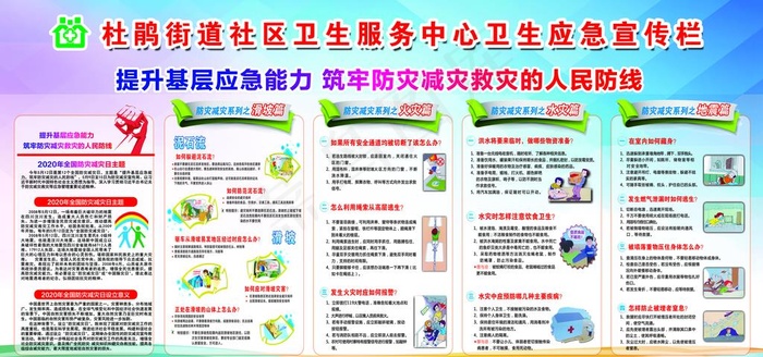 防灾减灾宣传栏图片(5669X2835(DPI:72))psd模版下载