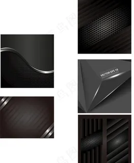 5款 黑色高端大气矢量背景图片