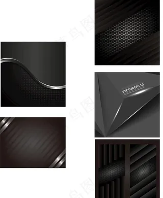 5款 黑色高端大气矢量背景图片