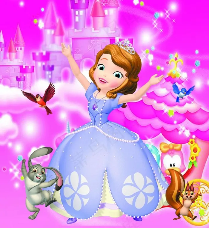 小公主苏菲亚图片(4605X4843(DPI:300))psd模版下载