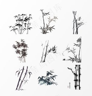 水墨竹子图片