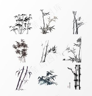 水墨竹子图片