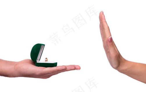 求婚拒绝手势图片