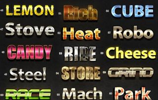 金属质感立体字样机图片