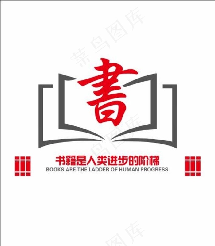 阅读室文化墙图片cdr矢量模版下载