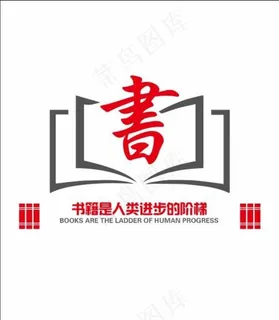 阅读室文化墙图片