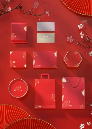 国潮包装样机图片