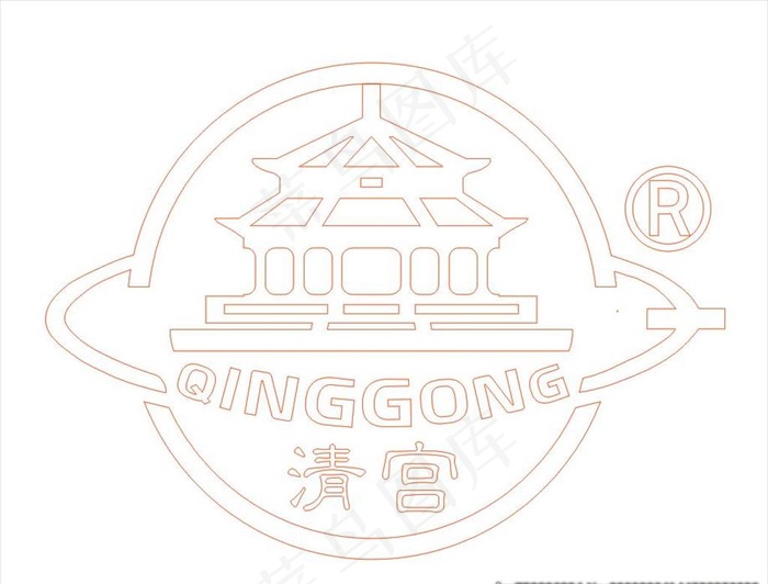 清宫 LOGO图片cdr矢量模版下载