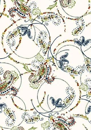 扎染 大牌 腰果花 数码 印花图片