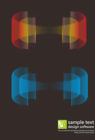 炫光防护罩矢量元素图片