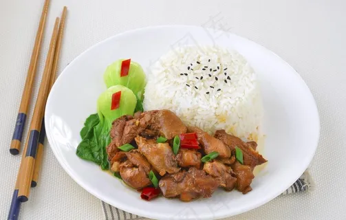 三杯鸡米饭图片 三杯鸡米饭图片