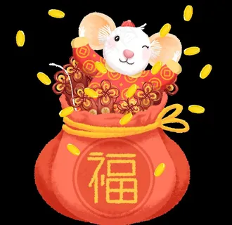 鼠年发红菜鸟图库片