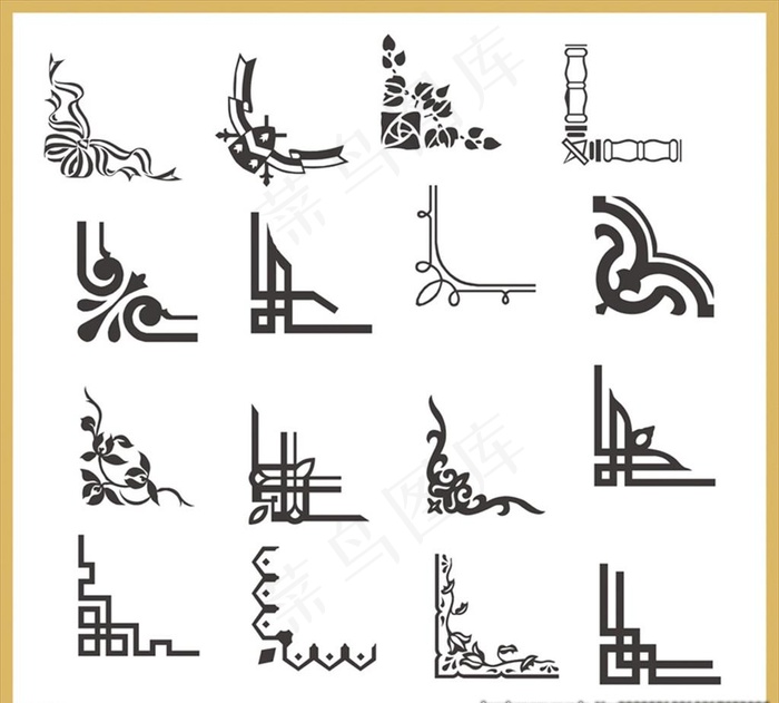 角花 花边 花纹 边框图片