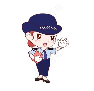卡通警察图片