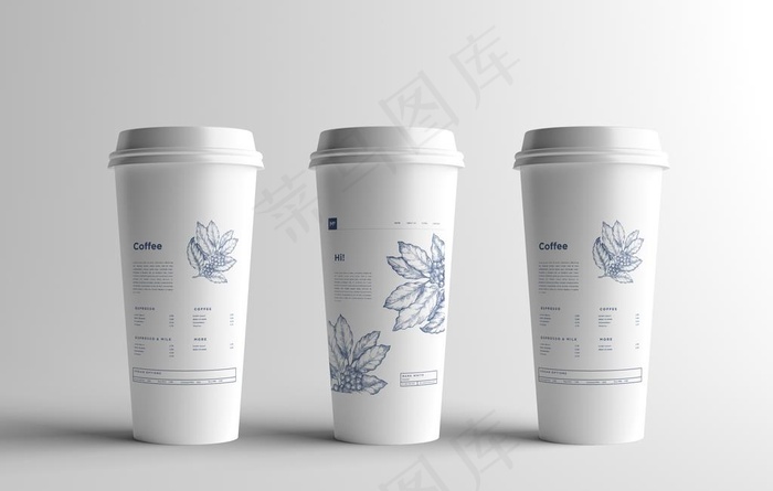 热饮纸杯样机图片