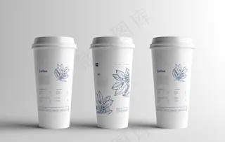 热饮纸杯样机图片