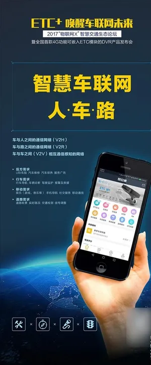 车联网展架图片