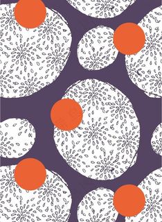 几何波点无规则图案印花素材图片